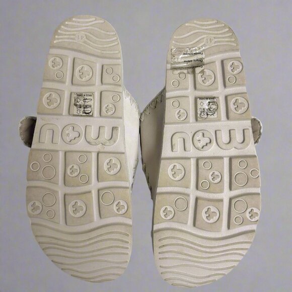 Mou beige Bio slide sandals, size 10 - Picture 4 of 4